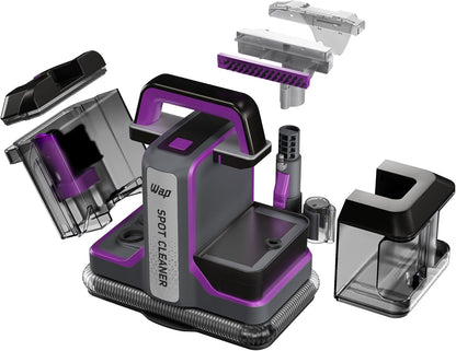 WAP Portable Extractor Spot Cleaner W3, 3-in-1, Spray, Scrub and Extract, with Self-Cleaning System